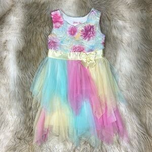 Size 5 Jessica Ann Sleeveless Flower Tulle Dress